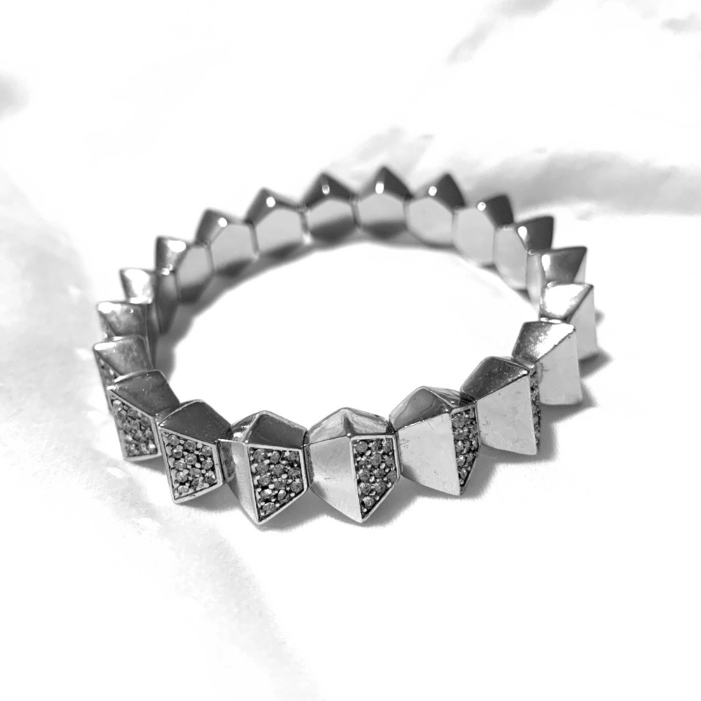 Fossil Silver Geometric Bracelet ✨